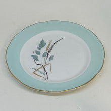 Load image into Gallery viewer, Vintage Light Blue Bone China Wheat Gold Details Sutherland Tea Plate 6.5"