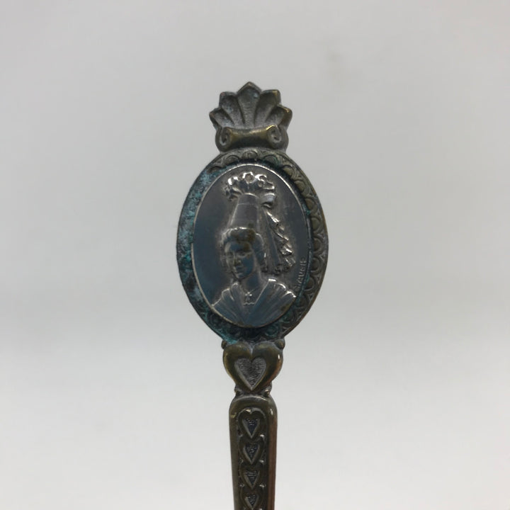 Vintage Silver Plated Decorative Collectible Spoon Souvenir of Normandy France