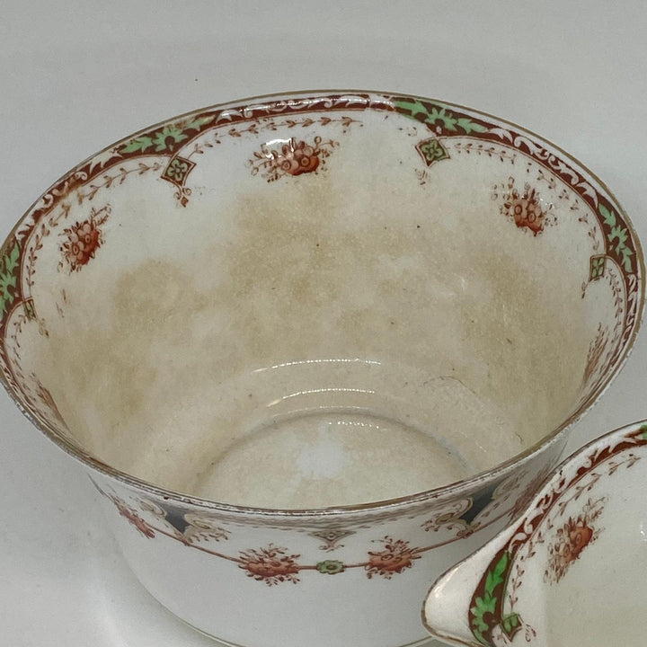 Vintage ROYAL STAFFORD China Hand Decorated CREAMER and SLOP BOWL