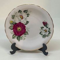 3 x ROYAL GRAFTON Floral Design PIN TRINKET DISHES 4.75"