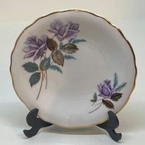 3 x ROYAL GRAFTON Floral Design PIN TRINKET DISHES 4.75"