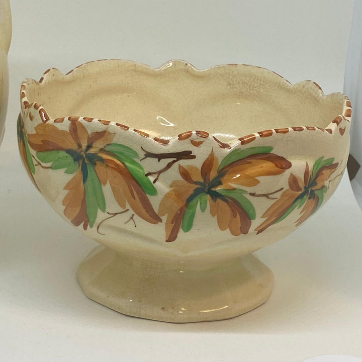 Pair of Vintage KELSBORO WARE AMPHORA and POSY VASES Hand Painted