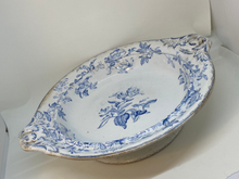 Load image into Gallery viewer, Antique Victorian WEDGWOOD Woodbine Pattern SERVING BOWL 1869