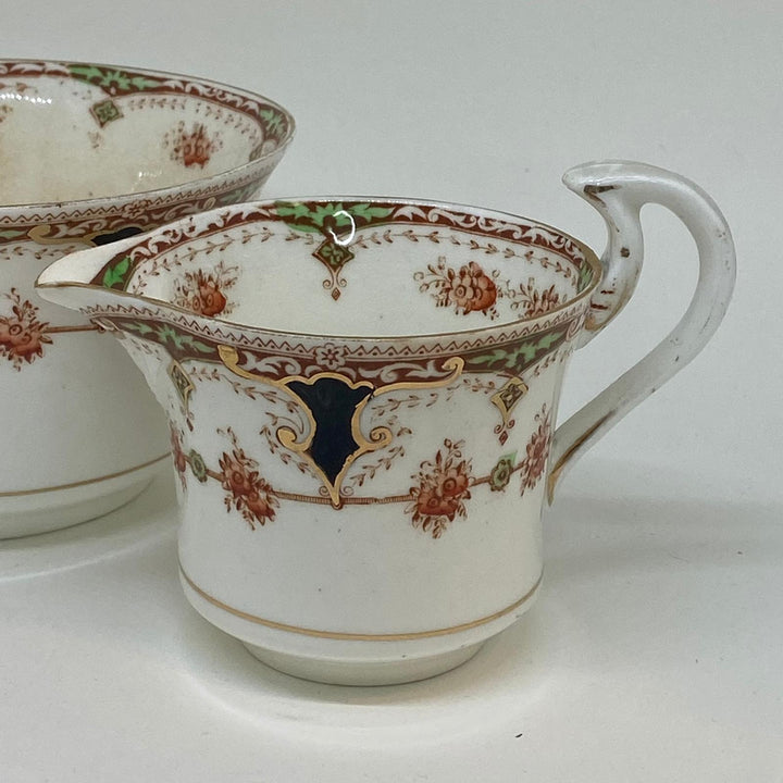 Vintage ROYAL STAFFORD China Hand Decorated CREAMER and SLOP BOWL