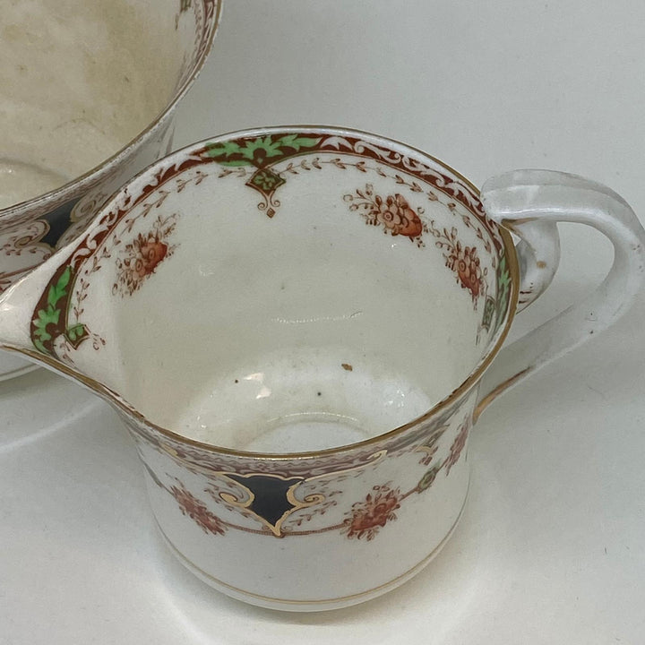 Vintage ROYAL STAFFORD China Hand Decorated CREAMER and SLOP BOWL