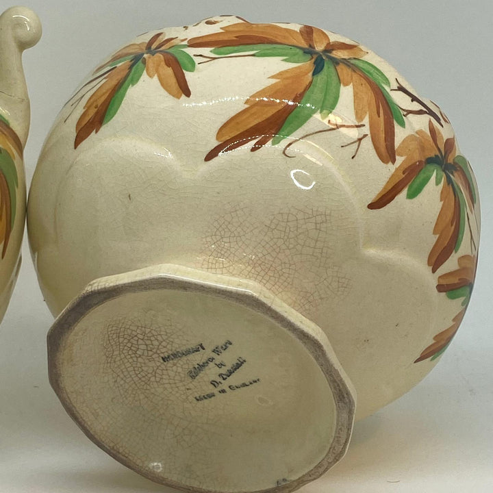 Pair of Vintage KELSBORO WARE AMPHORA and POSY VASES Hand Painted