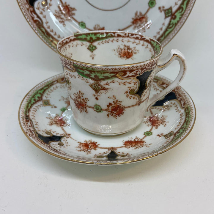 Vintage ROYAL STAFFORD China Hand Decorated TEACUP TRIO