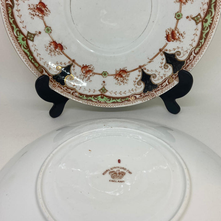 2 x Vintage ROYAL STAFFORD China Hand Decorated SERVING PLATES