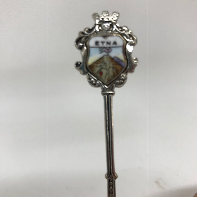 Silver plated collectable souvenir spoons - World
