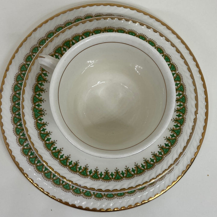 5 x Vintage Portland TEA PLATE SAUCER TEACUP TRIOS Creamer and Sugar Bowl