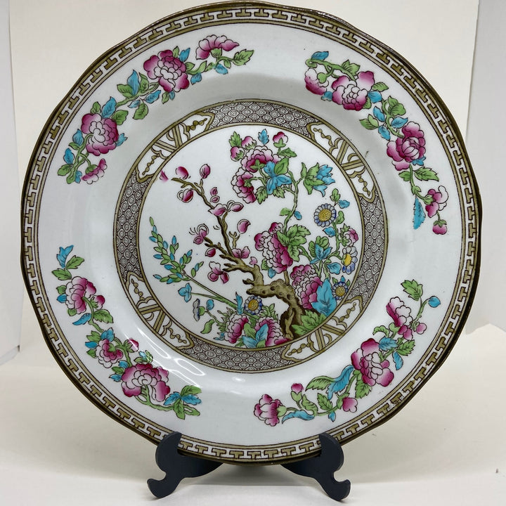 Vintage BRIDGWOOD Indian Tree LUNCH PLATE 9" 1930s
