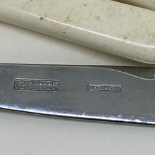 Load image into Gallery viewer, 6 x Vintage Etched Chromium Plated BUTTER or FISH KNIVES