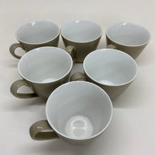 Load image into Gallery viewer, 6 x Twintone  Mushroom and White Espresso COFFEE CUPS