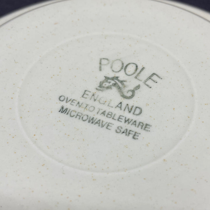 POOLE POTTERY Broadstone Spare or Replacement SAUCER Speckled Cream and Brown