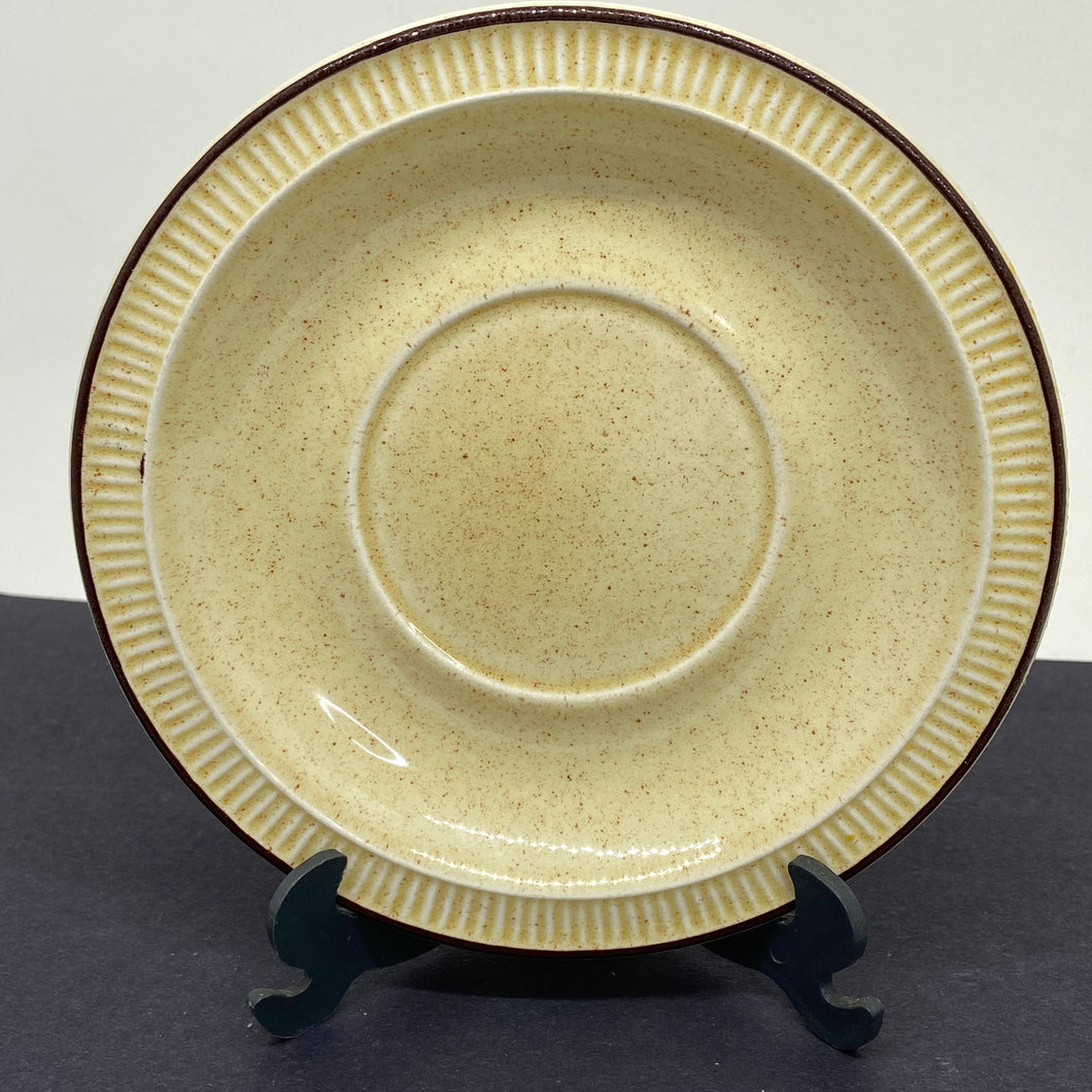 POOLE POTTERY Broadstone Spare or Replacement SAUCER Caramel and Brown