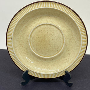 POOLE POTTERY Broadstone Spare or Replacement SAUCER Dark Caramel + Brown