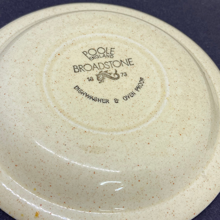 POOLE POTTERY Broadstone Spare or Replacement SAUCER Dark Caramel + Brown