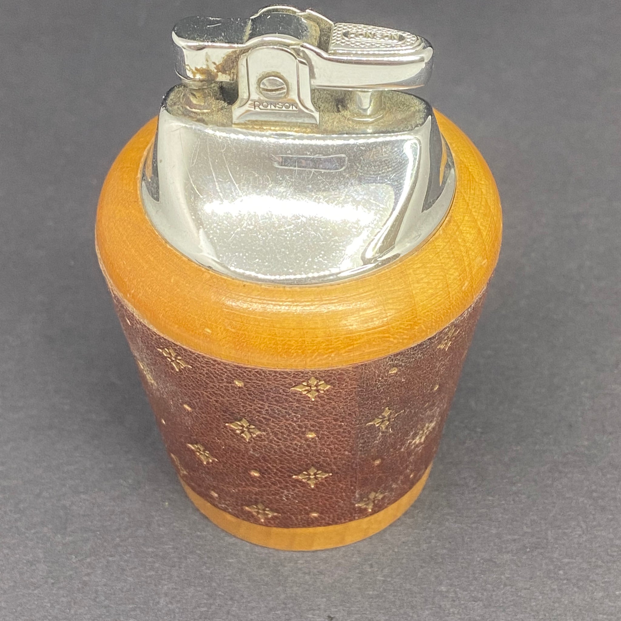 Louis Vuitton lighter case made from a vintage Louis