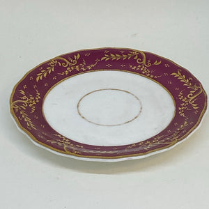 Regency Antique SPODES Burgundy Spare / Replacement TEA PLATE