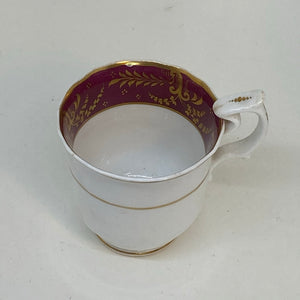 Regency Antique SPODES Burgundy Spare or Replacement COFFEE CUP or CAN