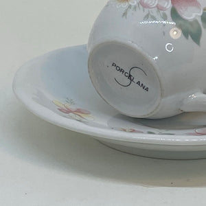 3 x PORCELANA SCHMIDT Coffee Espresso Cup and Saucer DUOS Brazilian