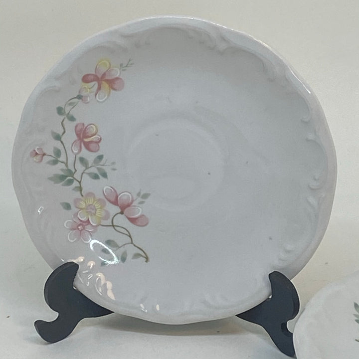 3 x PORCELANA SCHMIDT Coffee Espresso Spare or Replacement SAUCERS Brazilian