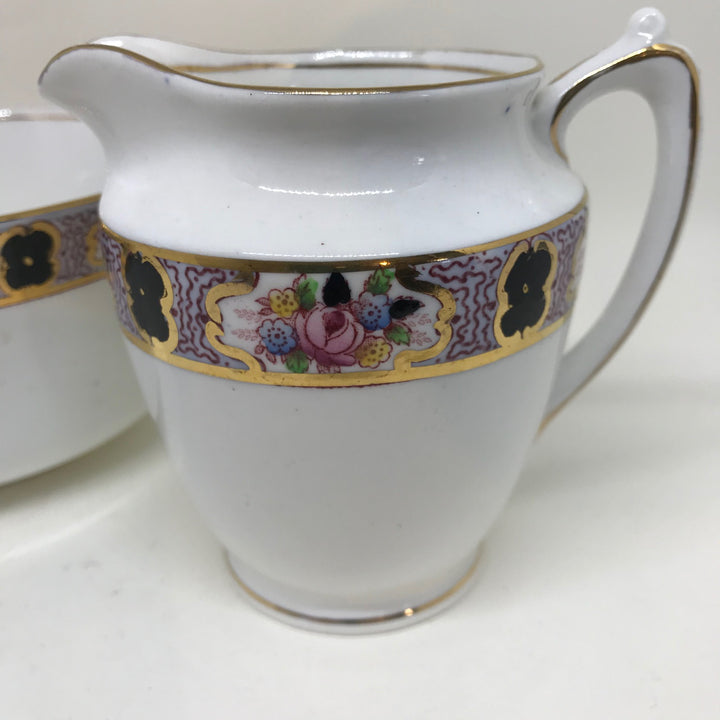 Vintage CWS WINDSOR China SUGAR / SLOP BOWL and CREAM JUG CREAMER