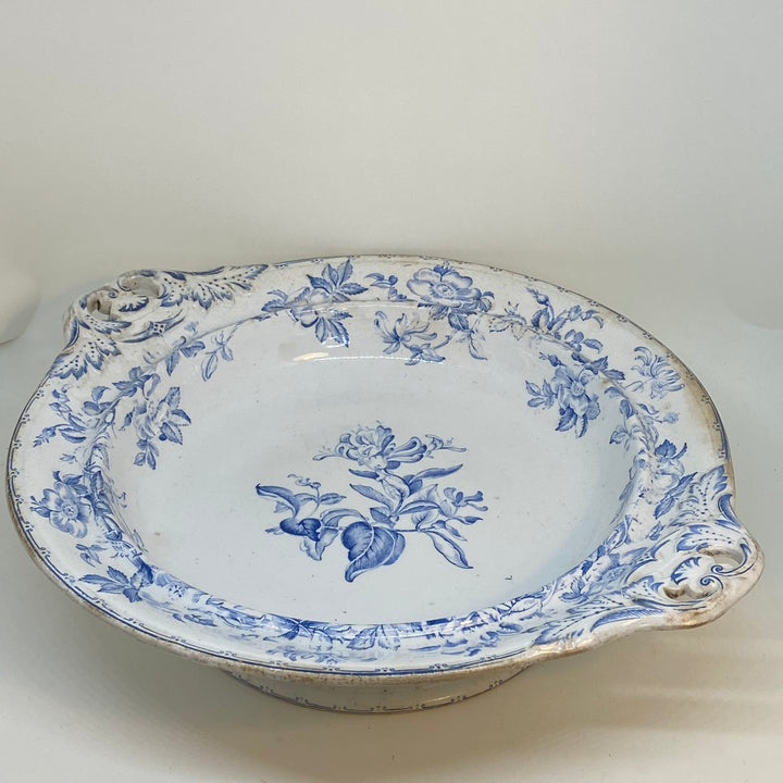 Antique Victorian WEDGWOOD Woodbine Pattern SERVING BOWL 1869