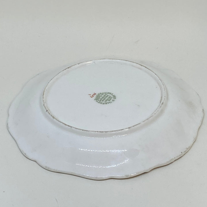 2 x Regency Antique SPODES Burgundy SERVING or CAKE PLATES 9" and 7.5"