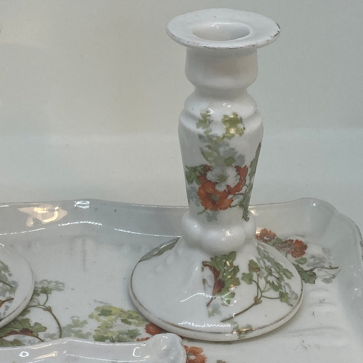 Vintage China DRESSING TABLE SET CANDLE STICK HOLDER