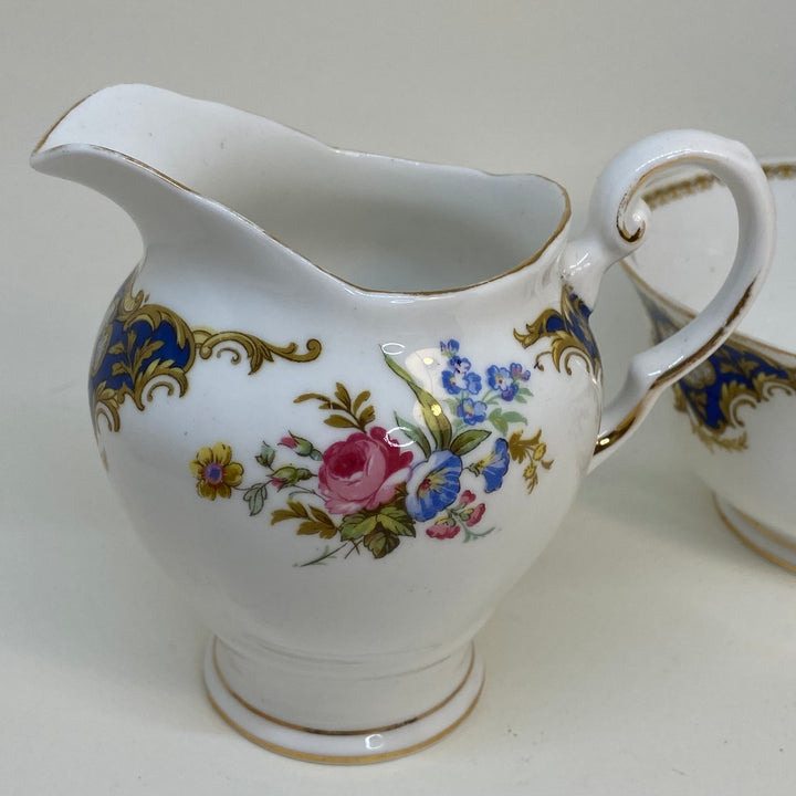TUSCAN China SUGAR BOWL AND CREAMER Windsor Pattern