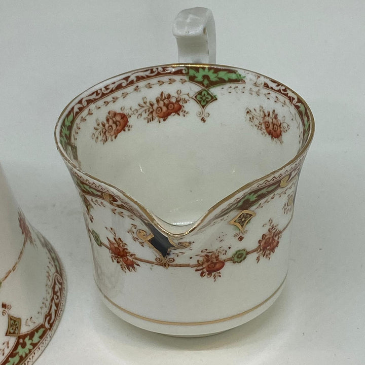 Vintage ROYAL STAFFORD China Hand Decorated CREAMER and SLOP BOWL