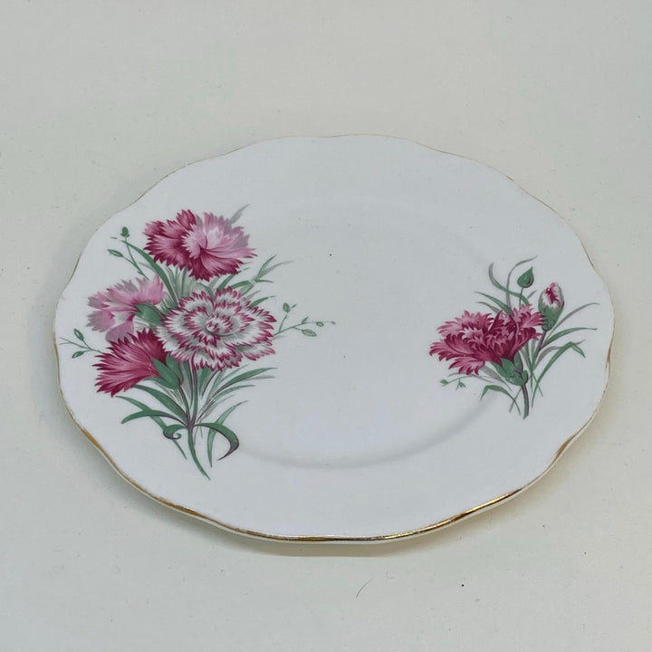 QUEEN ANNE Pink Carnation Replacement or Spare TEA PLATE