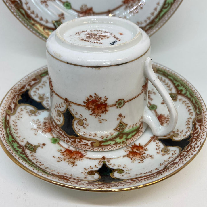 Vintage ROYAL STAFFORD China Hand Decorated TEACUP TRIO