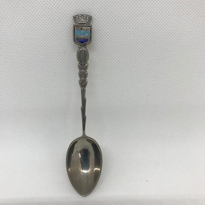 Silver plated COLLECTORS SOUVENIR Spoons PARIS, SAINT-TROPEZ, BAR-LE-DUC, NORMANDIE, FRANCE