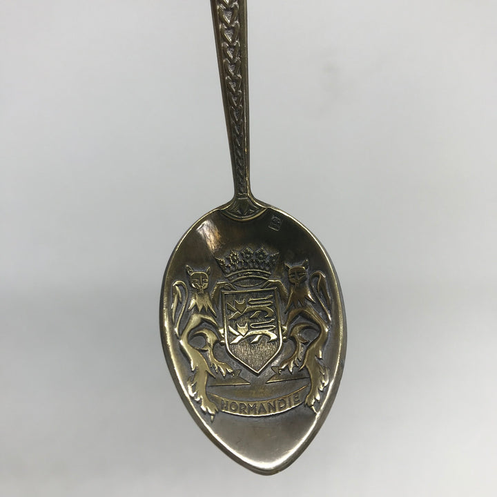 Silver plated COLLECTORS SOUVENIR Spoons PARIS, SAINT-TROPEZ, BAR-LE-DUC, NORMANDIE, FRANCE